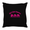 tribut t shirt john mellencamp   kleine rosa h&auml;user Throw Pillow