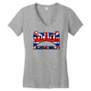 skinhead union jack, ideal birthday gift or present Women's V-Neck T-Shirt
