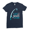 bends over Ladies Fitted T-Shirt