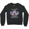 military, women's proud air force mom of her military son u Crewneck Sweatshirt