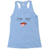 Eyelash And Lips Racerback Tank