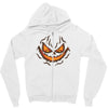 pumpkin face Zipper Hoodie