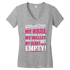 without dogs my heart would be empty Women's V-Neck T-Shirt