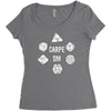 christmas gift carpe dm Women's Triblend Scoop T-shirt