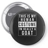 goat halloween costume Pin-back button