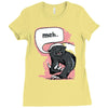 meh says honey badger Ladies Fitted T-Shirt