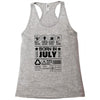 Born In July Racerback Tank