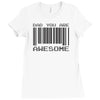 dad you are awesome Ladies Fitted T-Shirt