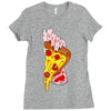 pizza slut Ladies Fitted T-Shirt