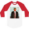 Rene Magritte Parody Impeach Trump 3/4 Sleeve Shirt