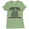 Smartass April Girl Ladies Fitted T-Shirt