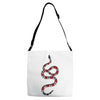 snake red black Adjustable Strap Totes