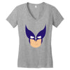 wolverine mask Women's V-Neck T-Shirt