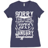 This Girl Is Taken By A Super Sexy January Boyfriend Ladies Fitted T-Shirt