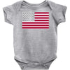 usa flag navy american Baby Onesie
