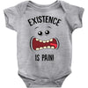 existnece is pain Baby Bodysuit