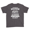 Super Cool Poppy Of A Freaking Awesome Grandson Youth Tee