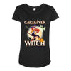 caregiver witch Maternity Scoop Neck T-shirt