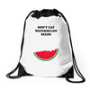 Don't Eat Watermelon Seeds Drawstring Bags