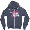 My Daughter Is A Survivor Zipper Hoodie