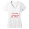 machine gun ho ho ho Women's V-Neck T-Shirt