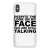 rude slogan iPhoneX