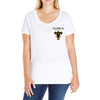 black clover pocket Ladies Curvy T-Shirt