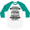 Super Cool Stepdad Of A Freaking Awesome Granddaughter 3/4 Sleeve Shirt
