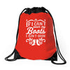 if i can't wear my boots i ain't goin' Drawstring Bags