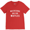Weekends Are For Waffles V-Neck Tee