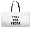 pray for las vegas Weekender Totes