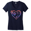 perfect dog love Women's V-Neck T-Shirt