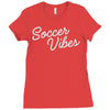 soccer vibes Ladies Fitted T-Shirt