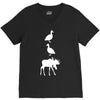 duck duck moose funny V-Neck Tee