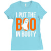 i put the boo in booty Ladies Fitted T-Shirt
