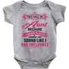 They Call Me Aunt Partner in Crime Baby Onesie