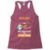 walk away i have anger issues Racerback Tank