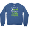my broom broke Crewneck Sweatshirt