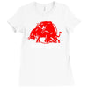 bad bull (2) Ladies Fitted T-Shirt