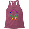colorful music man Racerback Tank
