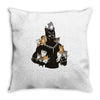 king of kittens Throw Pillow
