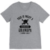 This is What a Badass Grandpa Looks Like V-Neck Tee