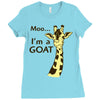 moo, i'm a goat Ladies Fitted T-Shirt
