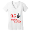 old school gamer Women's V-Neck T-Shirt