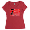 funny  7 words for marriage, ideal gift, birthday present Women's Triblend Scoop T-shirt