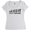 Say Cheese Women's Triblend Scoop T-shirt