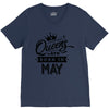 Queens Are Born In May V-Neck Tee