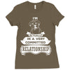 I Am Boxer Actually In A Very Commited Relationship Ladies Fitted T-Shirt