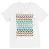 hawaiian pattern V-Neck Tee