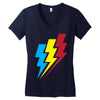 Lightning Women's V-Neck T-Shirt